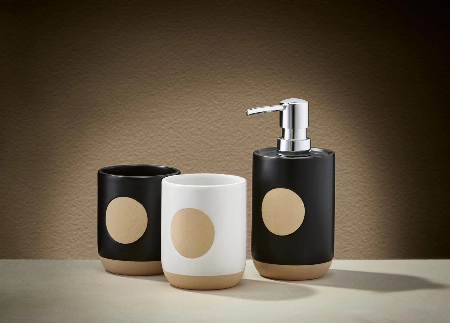 Spot Toothbrush Holder Accessories White Material: Stoneware