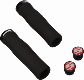 Sram MTB Locking Grips Contour Foam with Single Black Clamp and End Plugs