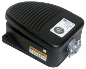 SSC Controls F200 Foot Switch, Momentary Action, SPDT, 15 Amp, Die-Cast, Electrical, Single Pedal, Made in USA
