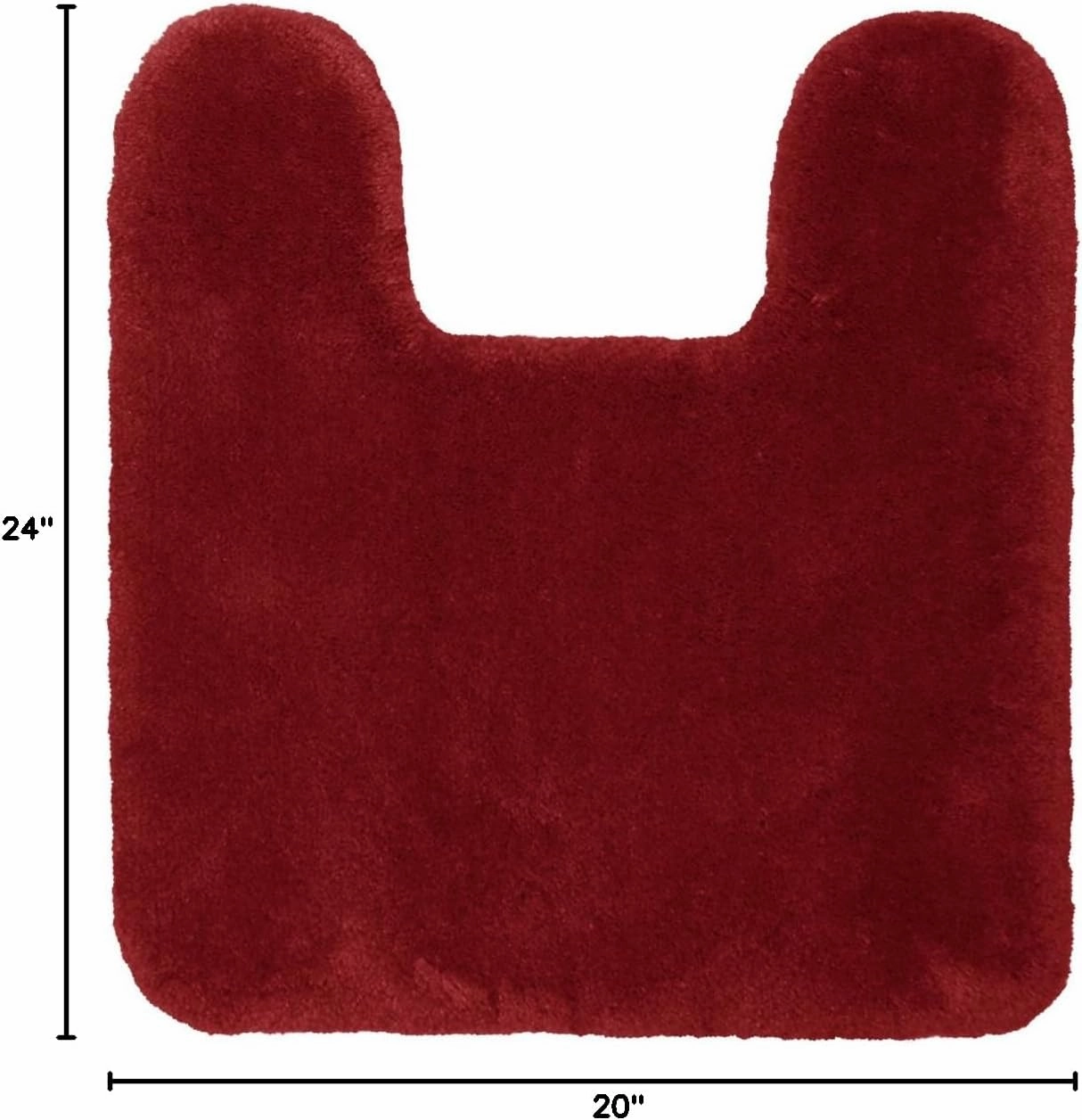 STAINMASTER TruSoft Luxurious Contour Bath Rug, 20-By-24 Inch Cherry