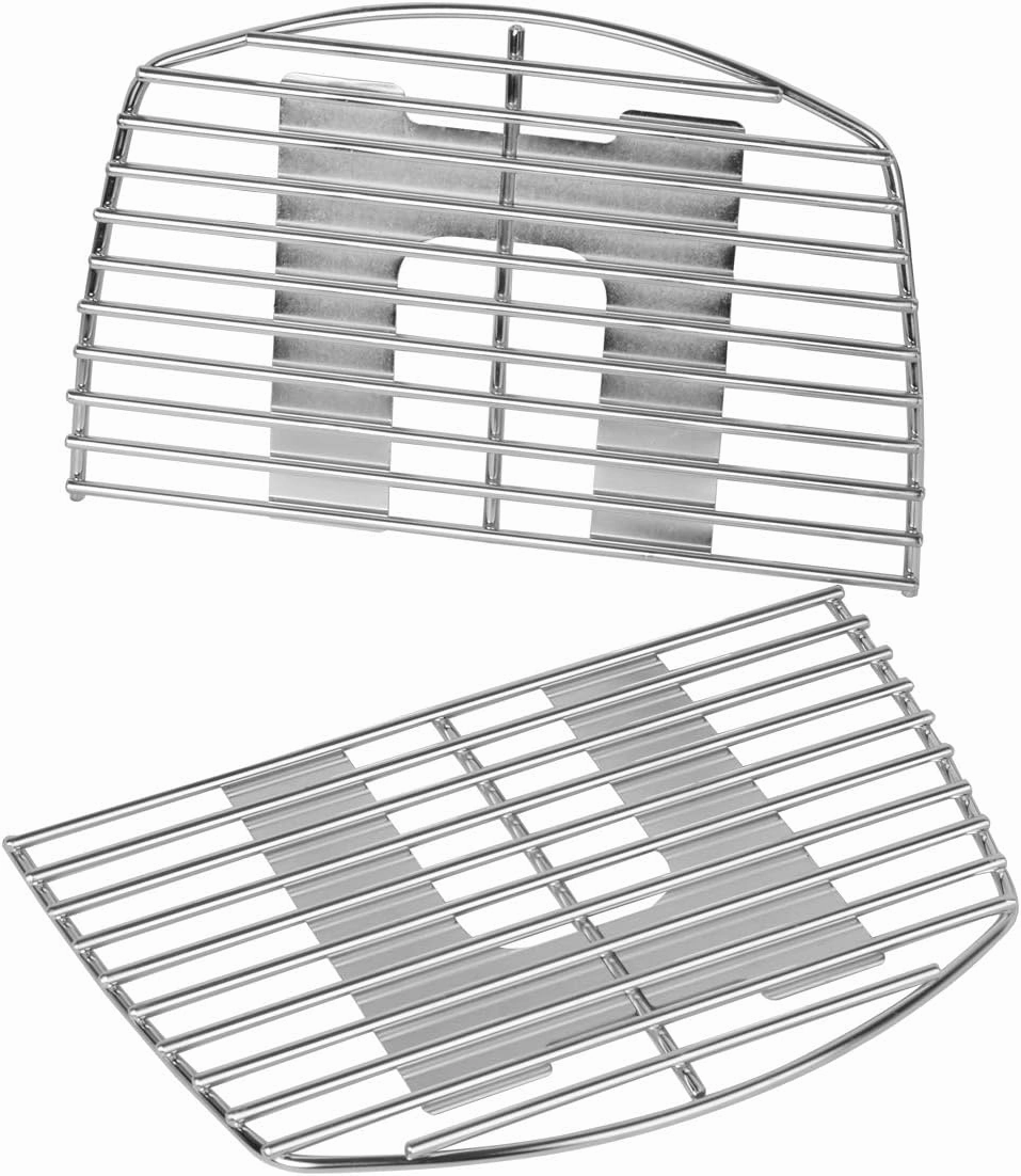Stanbroil Stainless Steel Grill Cooking Grates for Weber Q1000 Series, Q1200, Q1400 Gas Grill, Replacement for Weber 7644 - Set of 2