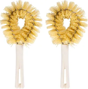 Stanley Home Products Original Vegetable Brush - Sturdy Compact Kitchen Brush for Small to Medium Veggies and Fruits - Removes Dirt Cleans Effectively Perfect for Home Use (2 Pack)