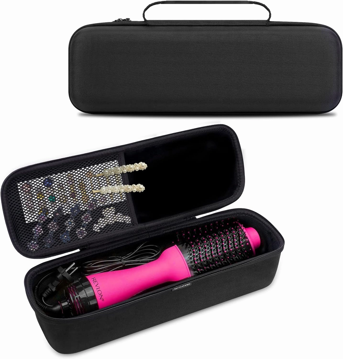 Storage Travel Case for Revlon 1.0/ PLUS 2.0 One-Step Hair Dryer & Volumizer Hot Air Brush Styler, Portable Hard Carrying Case for Revlon, Hot Tools,OMOteam Air Brush Blow Dryer (CASE ONLY!)