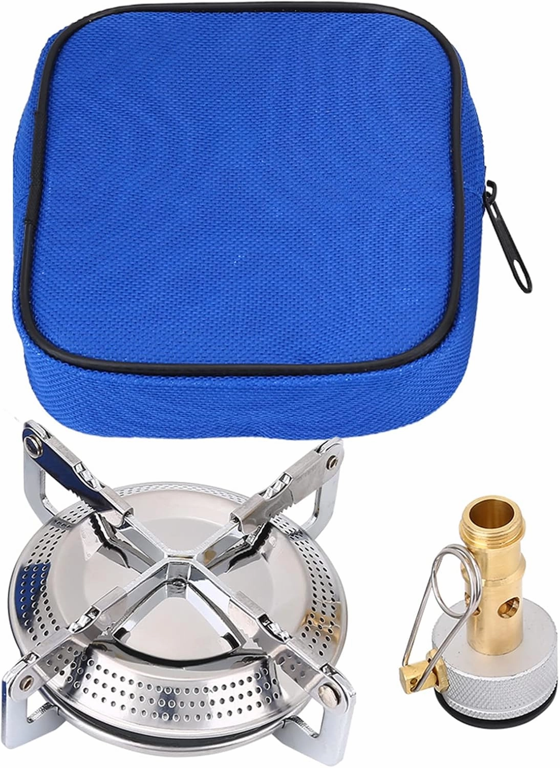 Stove Burner, 18cm/7inch Diameter 8cm/3.1inch Height Camping Stove Titanium Alloy Outdoor Barbecue Cooking Cookware for Backpacking Hiking