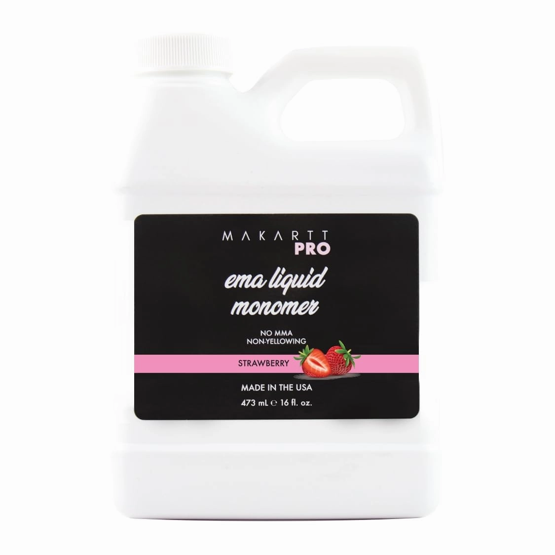 Strawberry Scented Monomer for Acrylic Nail Sets and Acrylic Nail Kit, 16oz - Medium to Fast Setting, MMA Free, Made in USA, Professional Quality Acrylic Liquid