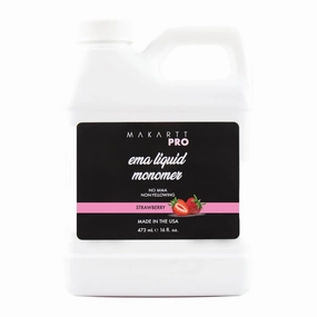 Strawberry Scented Monomer for Acrylic Nail Sets and Acrylic Nail Kit, 16oz - Medium to Fast Setting, MMA Free, Made in USA, Professional Quality Acrylic Liquid