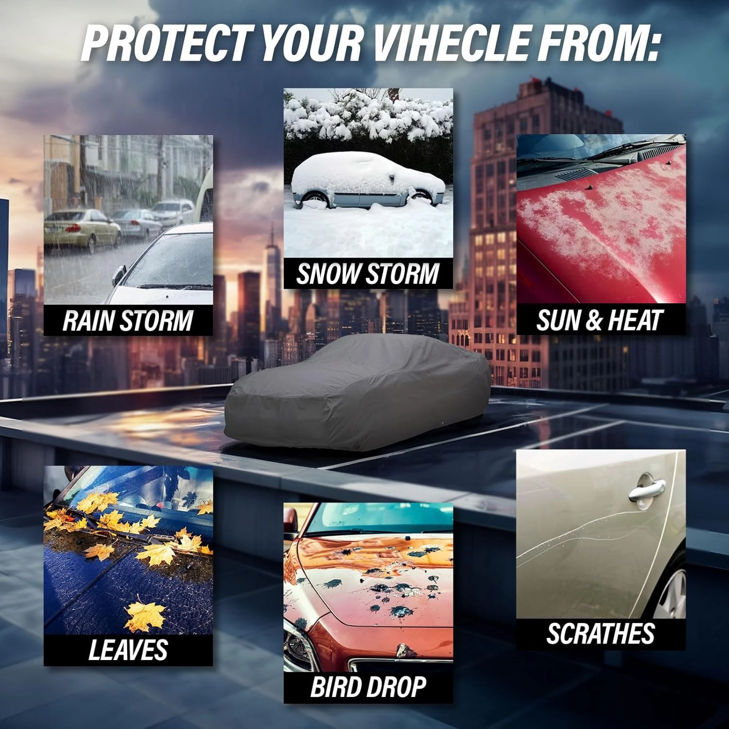 Supreme Full Car Cover - Semi Custom Fit for Studebaker Champ 1960-1964 Regular Cab 8ft Long Bed | All-Weather Protection: Waterproof, Dustproof, Windproof, UV-Resistant