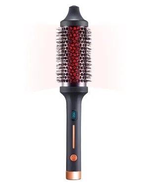Sutra IR Infrared Thermal Brush - Lightweight Heated Round Brush for Hair Styling & Blow Out - Digital Display, Auto Shut-Off & Ionic Technology - Professional Styling Tools for All Hair Types
