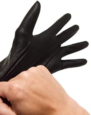 Sysco High Performance Nitrile Gloves (Pack of 100), Black, Medium