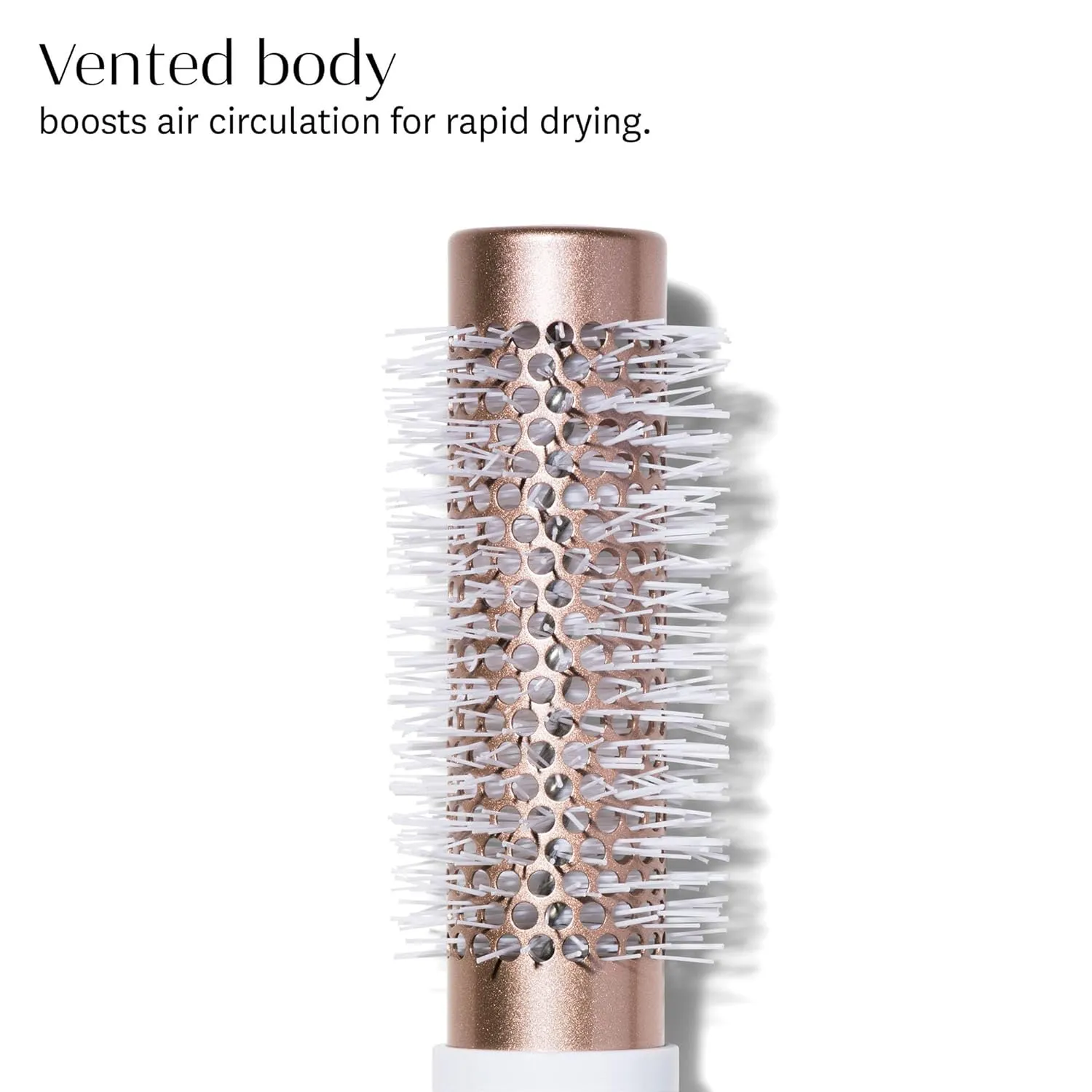T3 Volume Round Hair Brush Ceramic-Coated Barrel Vented Round Brush for Blow Drying Heat Resistant Bristles