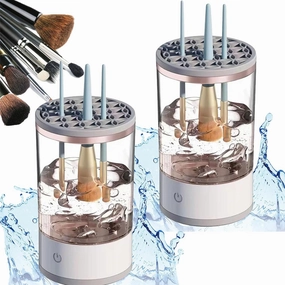 The Cozy Luna Brush Cleaner, Cozy Luna Makeup Brush Cleaner, Beauty Cosmetic Brush Cleaner, Beauty Brush Cleaner, Electric Makeup Brush Cleaner For All Makeup Brush (2PCS)