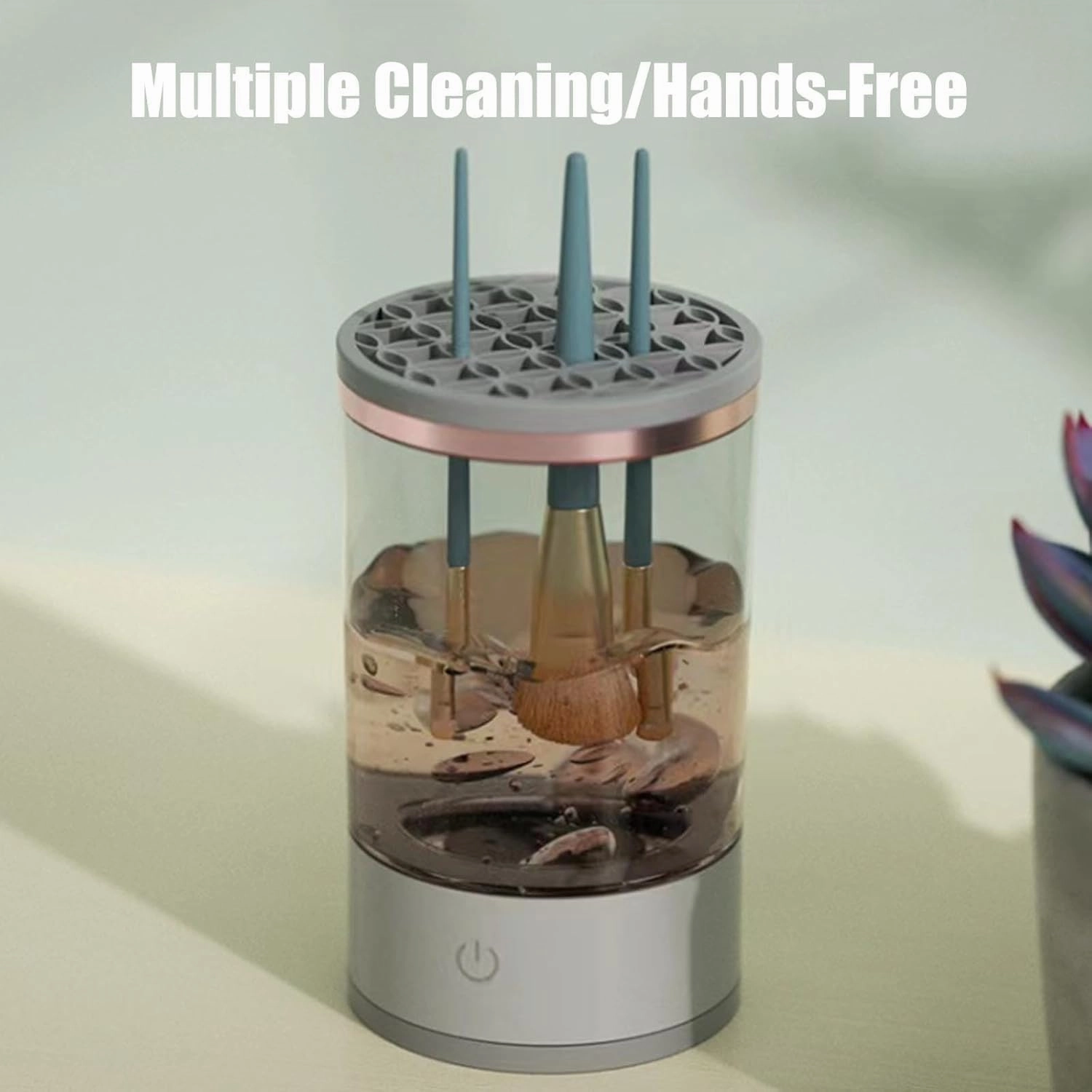 The Cozy Luna-The Cozy Luna Brush Cleaner,Cozy Luna Makeup Brush Cleaner,Make Up Brushes Cleaner Cozy Luna,Cosmetic Brush Cleaner,Brush Cleaner (Black,Plug-in)