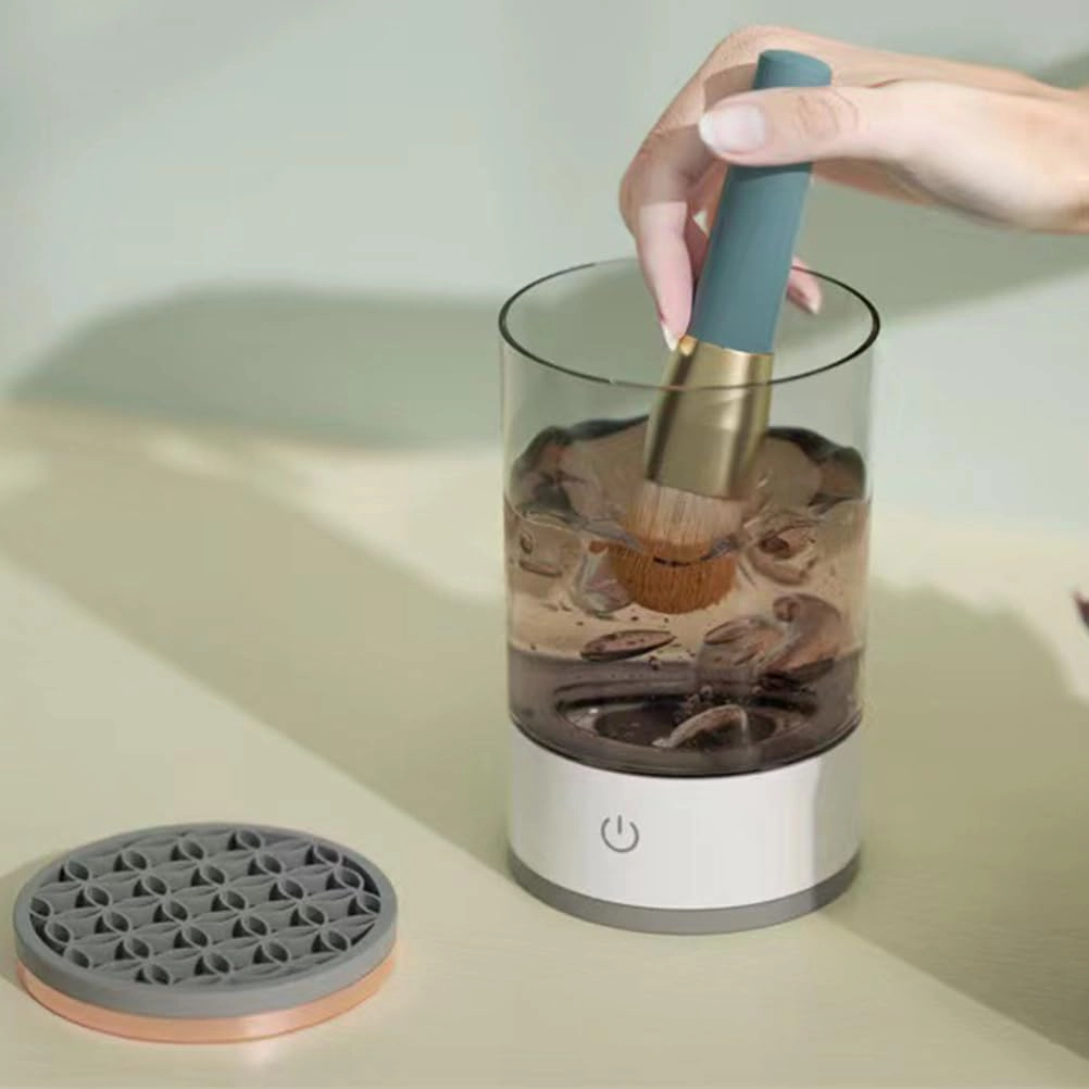 The Cozy Luna-The Cozy Luna Brush Cleaner,Cozy Luna Makeup Brush Cleaner,Make Up Brushes Cleaner Cozy Luna,Cosmetic Brush Cleaner,Brush Cleaner (Black,Plug-in)