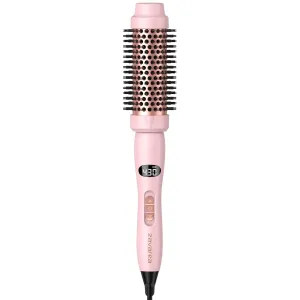 Thermal Brush for Blowout Look zavarea, 1.5 inch Round Brush with Upgrade 9 Temperature Settings, Negative Ion Heated Hair Brush Makes Hair Smoother Get Natural Curls, Dual Voltage.
