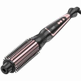 Thermal Brush 1.25 Inch Curling Iron Volumizing Heated Round Brush 1 1/4 Inch Ceramic Tourmaline Heated Hot, Multifunctional Styler Curling Wand (Rose Gold, 1.25 inch)