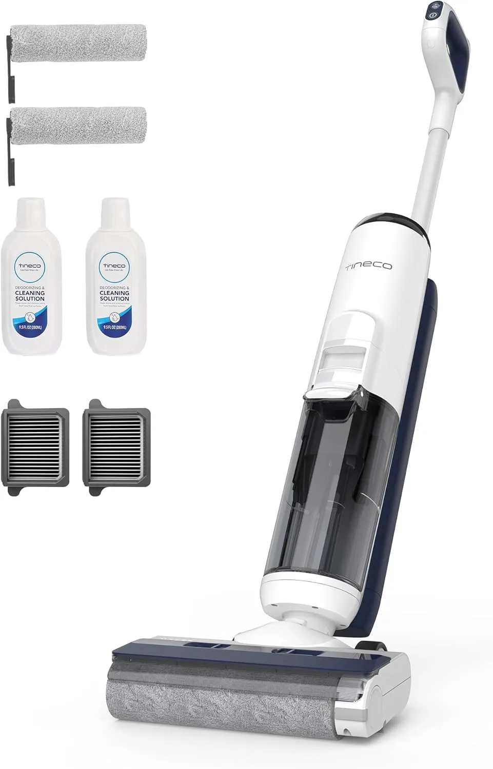 Tineco iFLOOR 5 Breeze Complete Wet Dry Vacuum Cordless Floor Washer, One-Step Cleaning for Hard Floors, Edge Clean, Auto Self-Cleaning, Lightweight & Cordless Design