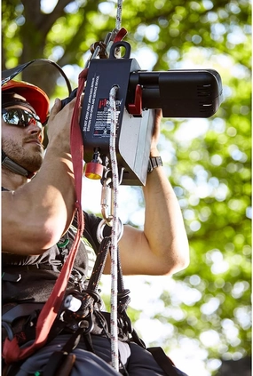 Titan Lift (TL) Kit - Includes Ronin Titan Lift (TL) Ascender, 48V Battery, Charger, Wireless Remote, Rope Brush, Rubber Motor Protector, Perfect Burn Tip, and Hard Case