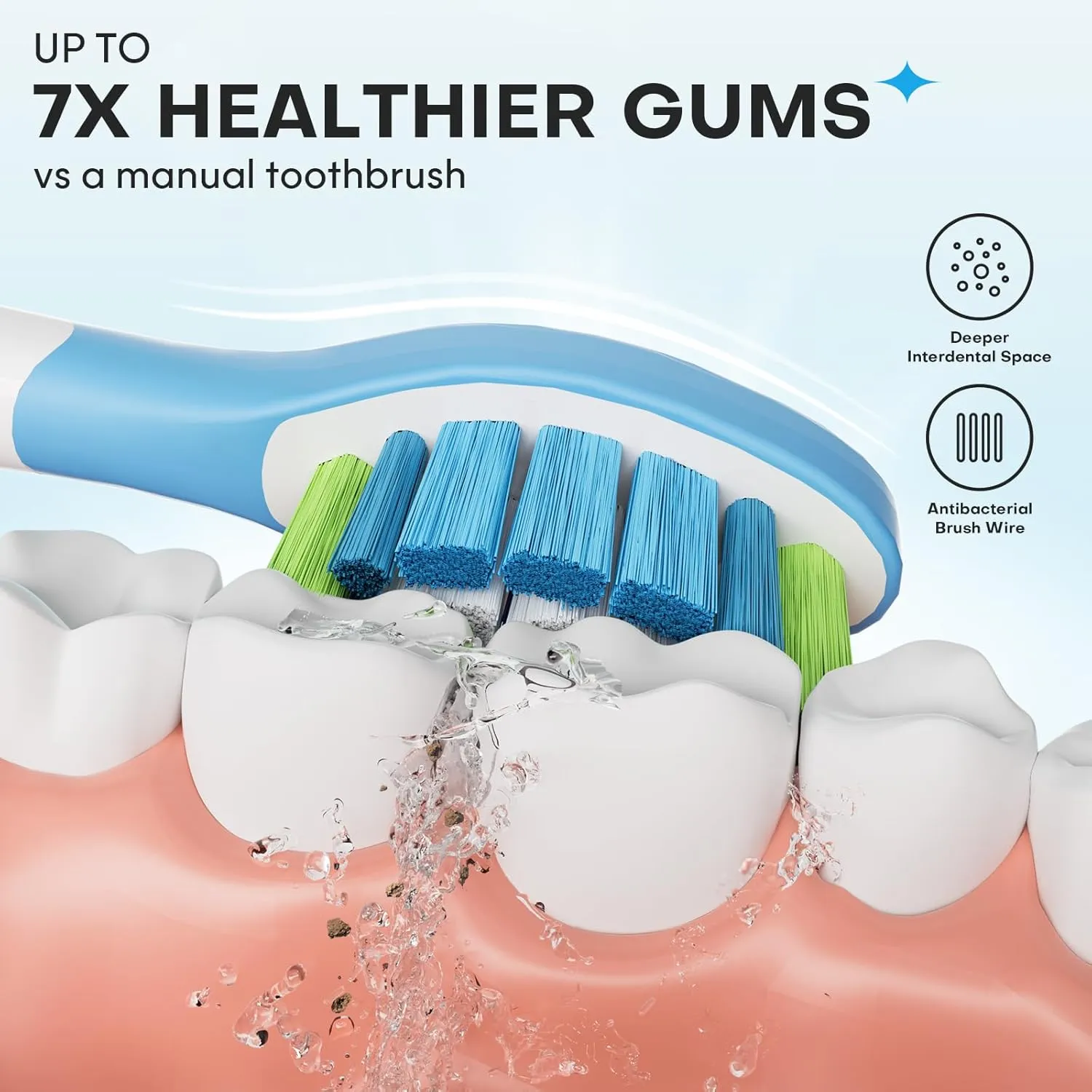Toothbrush Replacement Heads for Philips Sonicare (6 White  6 Black)