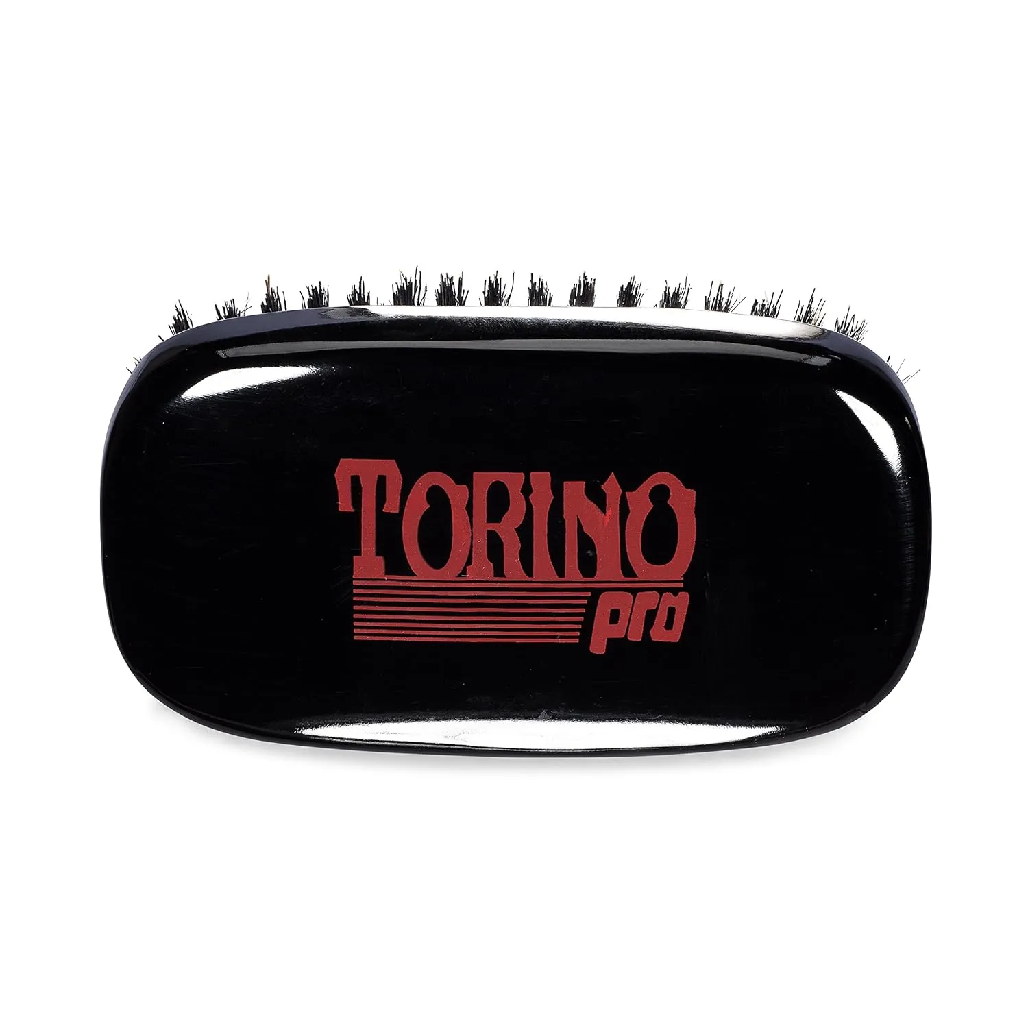 Torino Pro Wave Brush #120 by Brush King - 7 Row, Medium Palm Wave Brush - Made with 100% Boar Bristles - Great for Wolfing - 360 Waves Brush