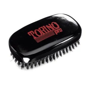 Torino Pro Wave Brush #120 by Brush King - 7 Row, Medium Palm Wave Brush - Made with 100% Boar Bristles - Great for Wolfing - 360 Waves Brush