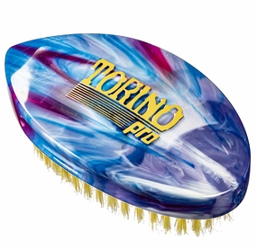 Torino Pro Curve Wave Brush #232- Curved Palm Medium Hard Shower brush - Reinforced bristles - Great for wolfing to manage your 360 Waves