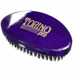 Torino Pro Wave #1460 - By Brush King - Curved, Firm Medium Palm/Military 360 Waves Brush