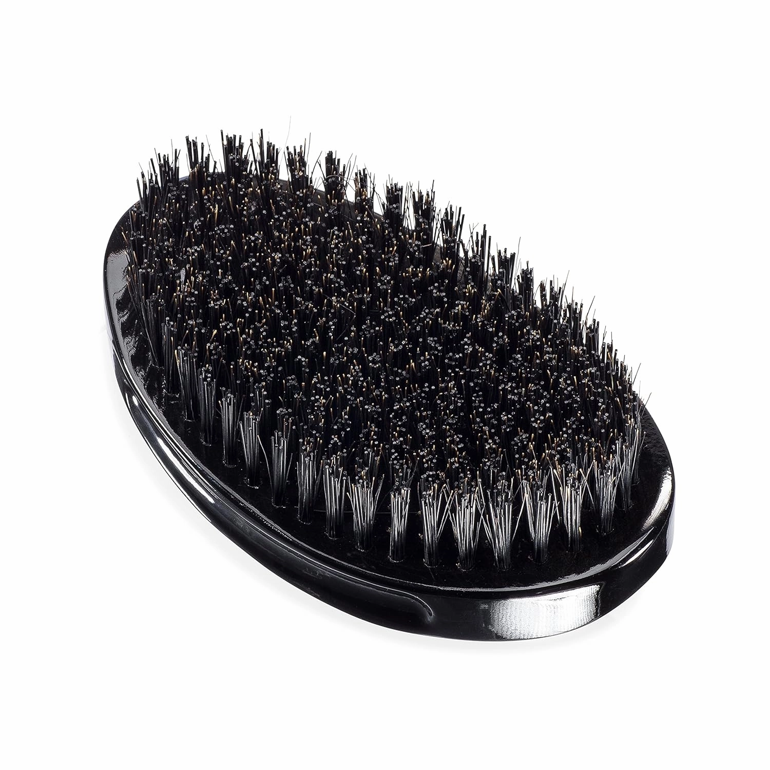 Torino Pro Wave brush by Brush King #480 - (updated) Hard Curve Palm Wave Brush with Reinforced Boar & Nylon Bristles - Great for Wolfing- Great 360 waves curve brush