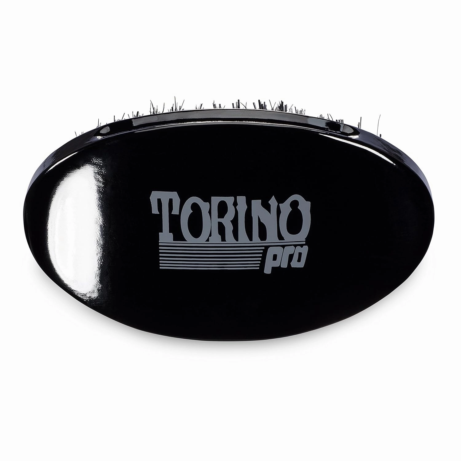 Torino Pro Wave brush by Brush King #480 - (updated) Hard Curve Palm Wave Brush with Reinforced Boar & Nylon Bristles - Great for Wolfing- Great 360 waves curve brush