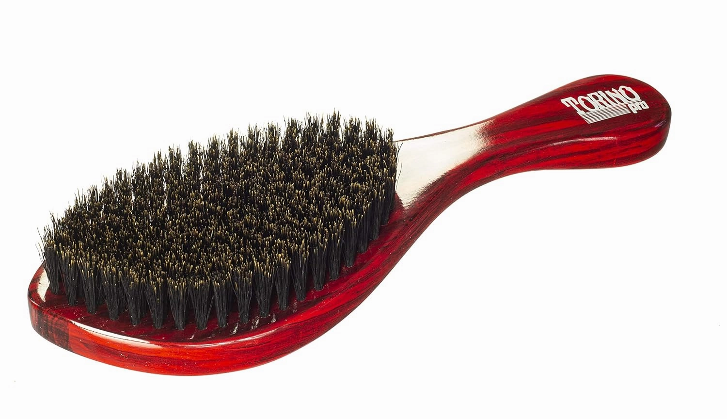 TORINO PRO WAVE BRUSHES BY BRUSH KING Wave Brush #11- Medium Soft Curve Wave Hair Brush for Men, 100% Boar Bristles, Great for Fresh Cuts and Thinning Hair, For 360 Waves