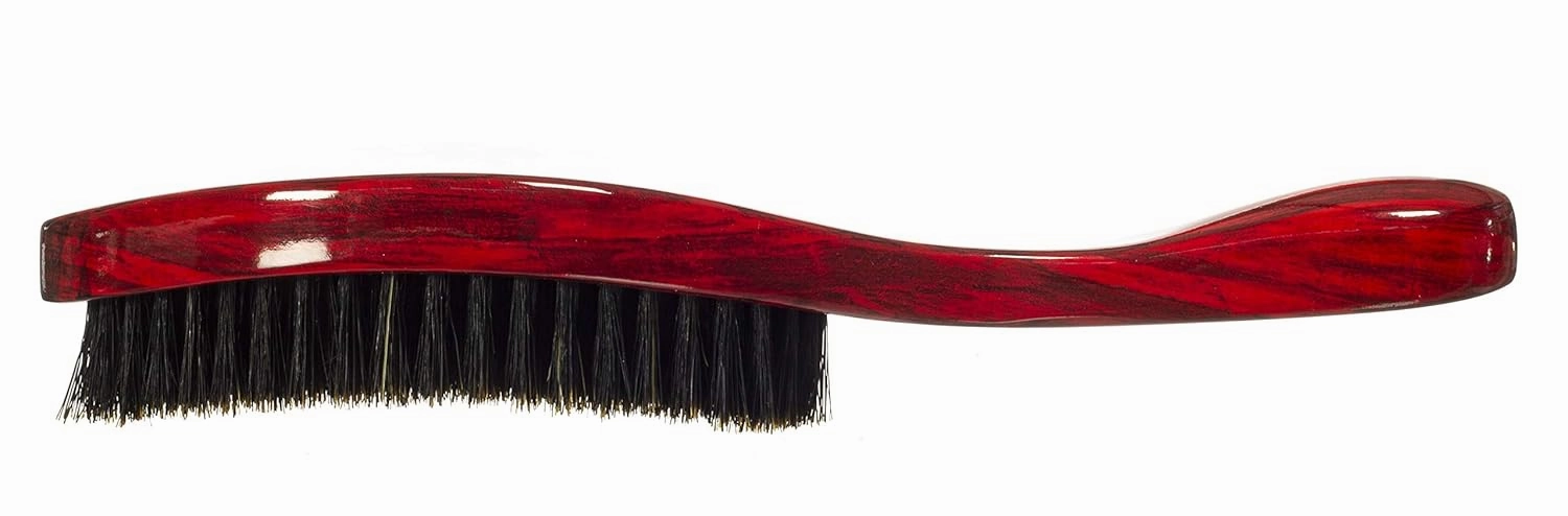 TORINO PRO WAVE BRUSHES BY BRUSH KING Wave Brush #11- Medium Soft Curve Wave Hair Brush for Men, 100% Boar Bristles, Great for Fresh Cuts and Thinning Hair, For 360 Waves
