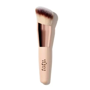 Toty by Sofia Vergara - Ilumina Brush - Angled Complexion & Foundation Blending Brush for Flawless Finish & Coverage - Densely Packed, Vegan, Super-Soft Bristles - For Cream or Liquid Foundation