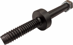 Treehouse Perch Hardware - 1.25"x6" Perch - 1" Long Collar - Black - 4140 Steel - Durable, Textured Black Finish - Large