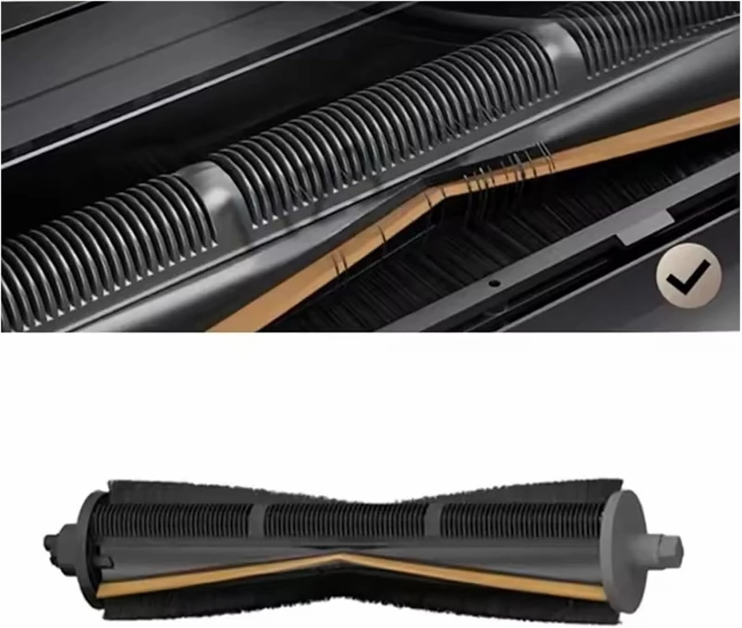 Tricut Brush Strip Fit，Compatible for Dreame，X30 X40 L40 Ultra, Xiaomi X20 Pro / X10  / X20  / M40 / M30S, MOVA E30 / P50 Pro Ultra(1pcs)