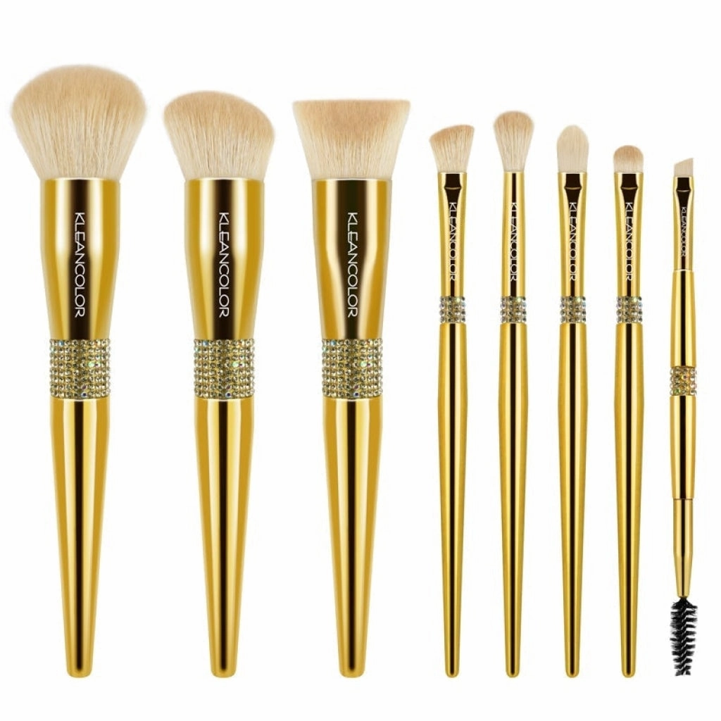 Twinkle Love 8PC Deluxe Face & Eye Brush Set with Brush Holder