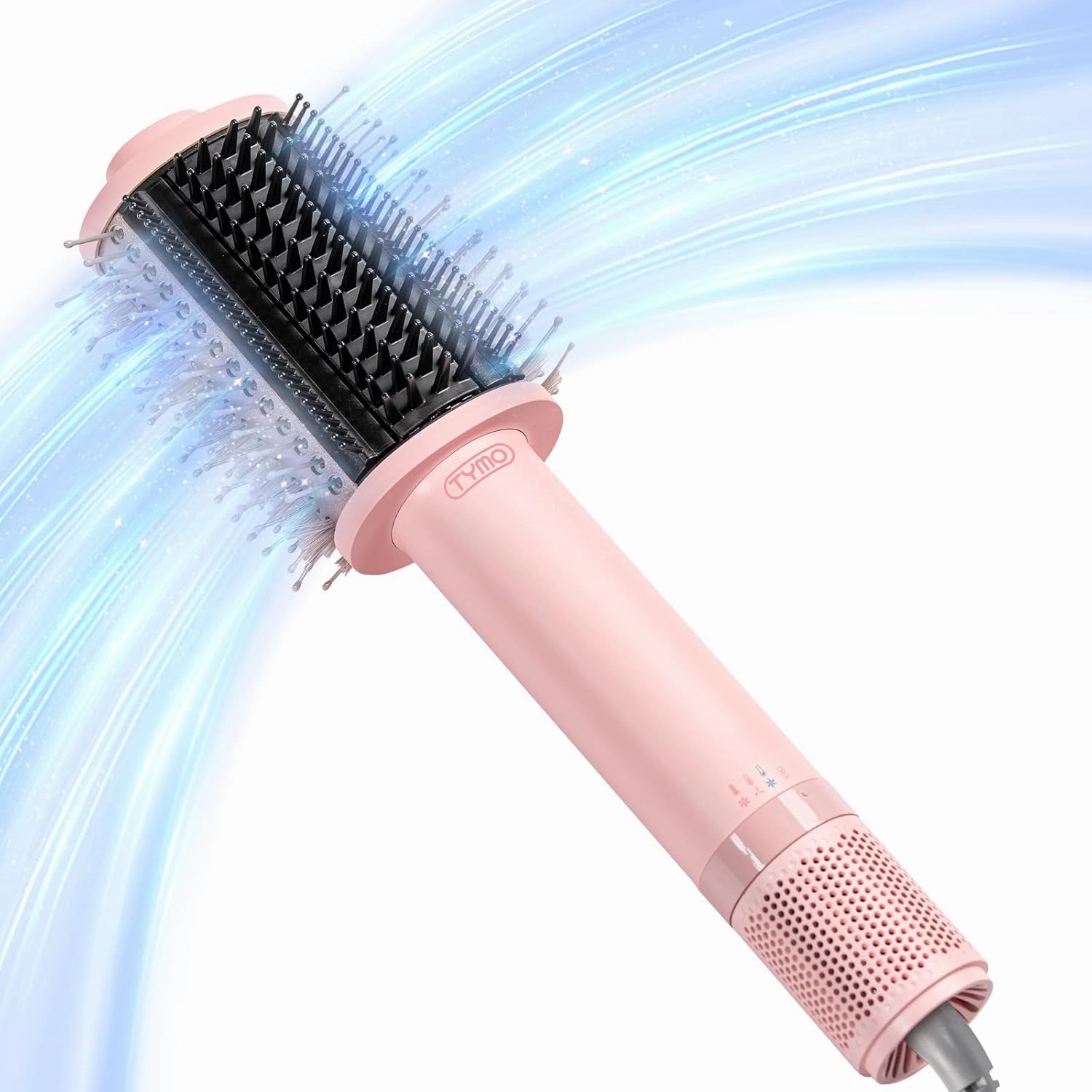 TYMO 3.0 Hair Blow Dryer Brush - Lightweight 3X Faster Drying 5-in-1 Ionic Blowout Hair Dryer Brush with Smoothing Comb & Volumizing Bristles, Oval Barrel for Anti-Frizz Straight, Curls & Blowouts
