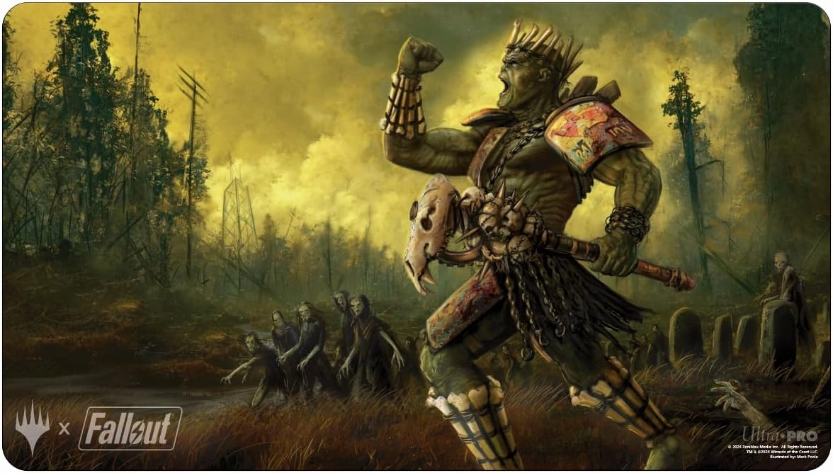 Ultra PRO - Fallout Playmat - Grave Titan - for Magic: The Gathering, Limited Edition Collectible Trading Tabletop Gaming Essentials Accessory Supplies