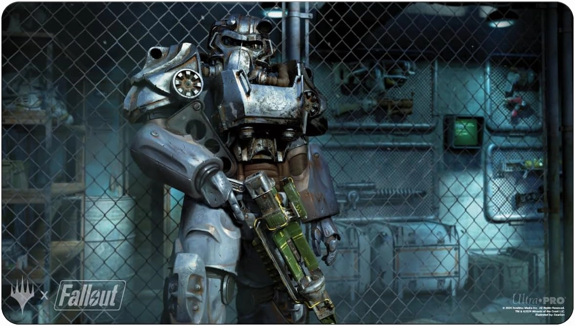 Ultra PRO - Fallout Playmat - Puresteel Paladin - for Magic: The Gathering, Limited Edition Collectible Trading Tabletop Gaming Essentials Accessory Supplies