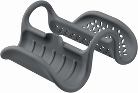 UMBRA Sling Kitchen Sink Caddy Sponge Holder, Hangs Over Edge or Divider, Double, Grey