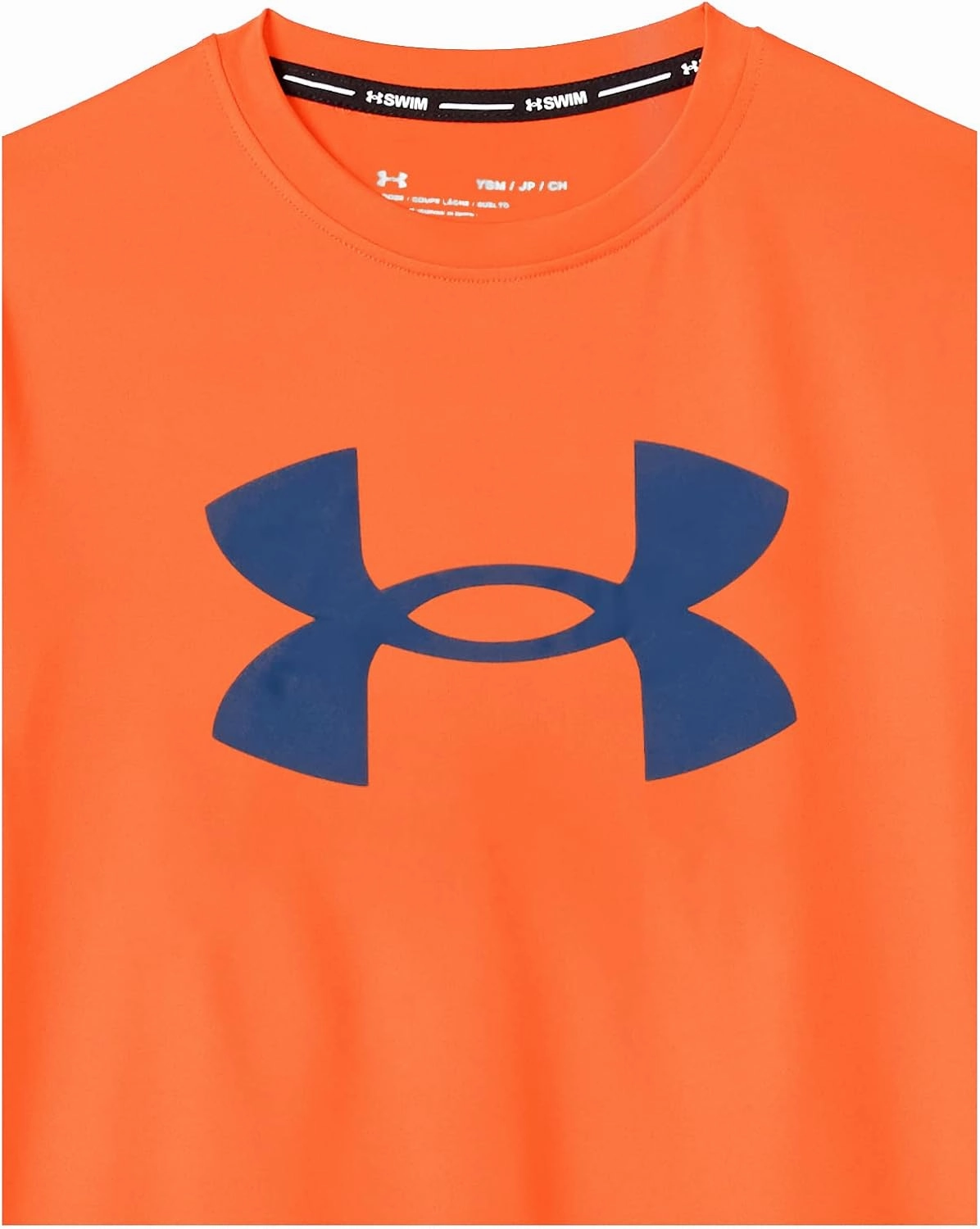 Under Armour Boys' Short Sleeve Rashguard, Salt-Resistant Swim Shirt, Built-in UPF 40  Sun Protection