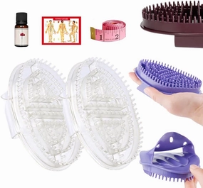 Upgrade Meridian Brush Massage Body, 2025 New Full Body Relaxation Handheld Massage Comb Meridian Brush, Portable Beauty Salon Professional Custom Meridian Comb (Transparent)