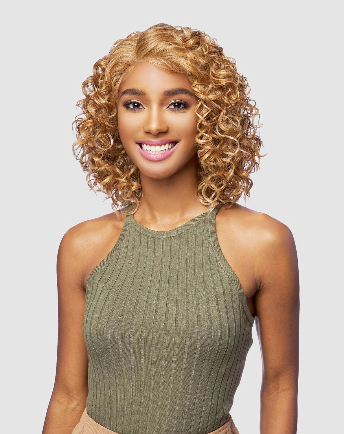 Vanessa Mist Fashion Medium Length Curly Hair Style HD Lace Synthetic Wigs - MIST KERA (1)
