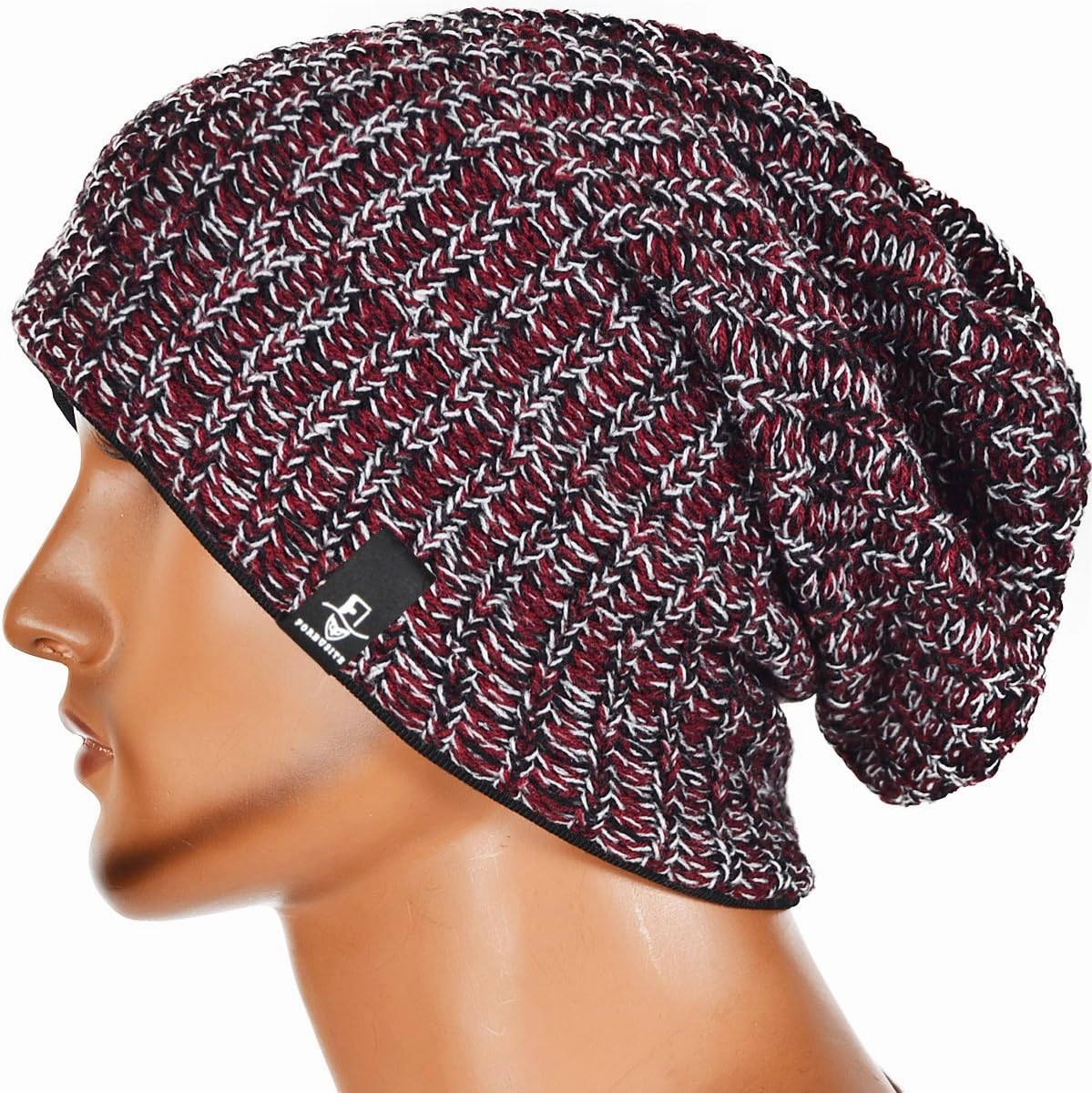 VECRY Men's Slouchy Beanie Knit Crochet Rasta Cap for Summer Winter