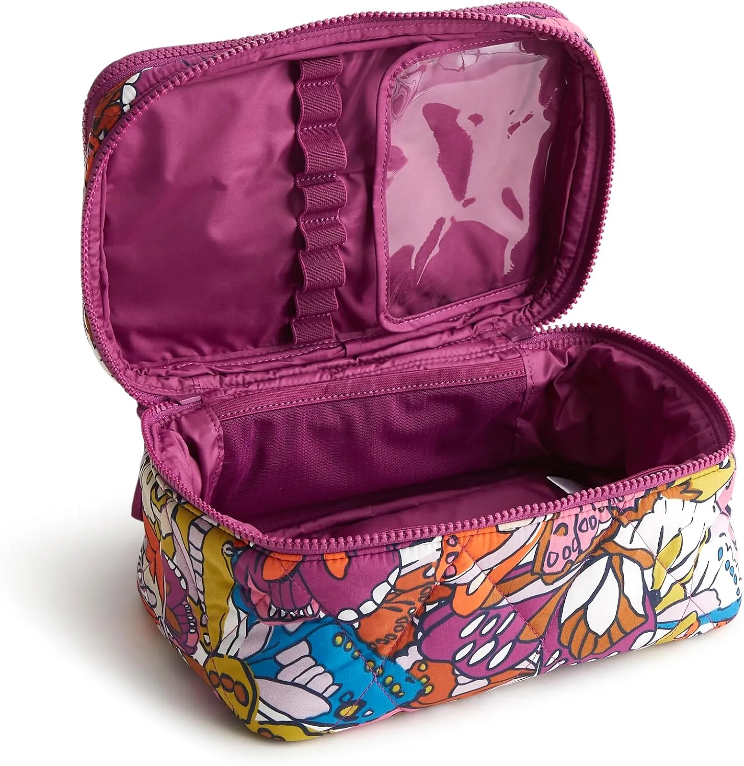 Vera Bradley Women's Featherweight Brush Up Cosmetic Case Makeup Bag