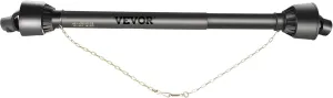 VEVOR PTO Shaft 1 3/8" PTO Drive Shaft, 6 Spline End Round End PTO Driveline Shaft, Series 4 Tractor PTO Shaft, 39"-55" Brush Hog PTO Shaft, Black PTO Shaft for Bush Hog/Finish Mower/Rotary Cutter