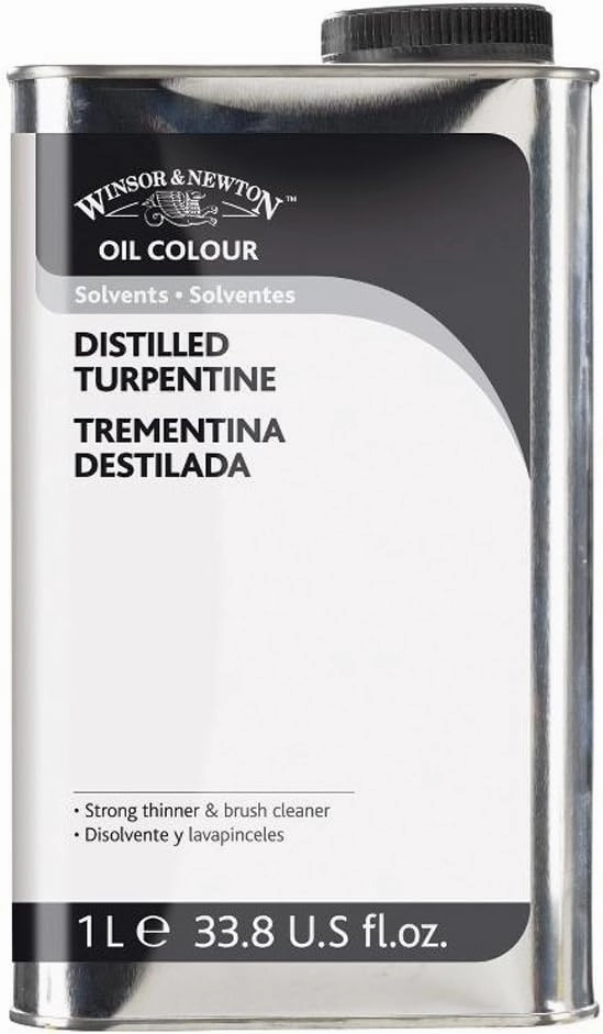 W&N English Distilled Turpentine, 1 Litre bogtle