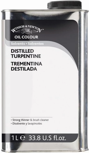 W&N English Distilled Turpentine, 1 Litre bogtle