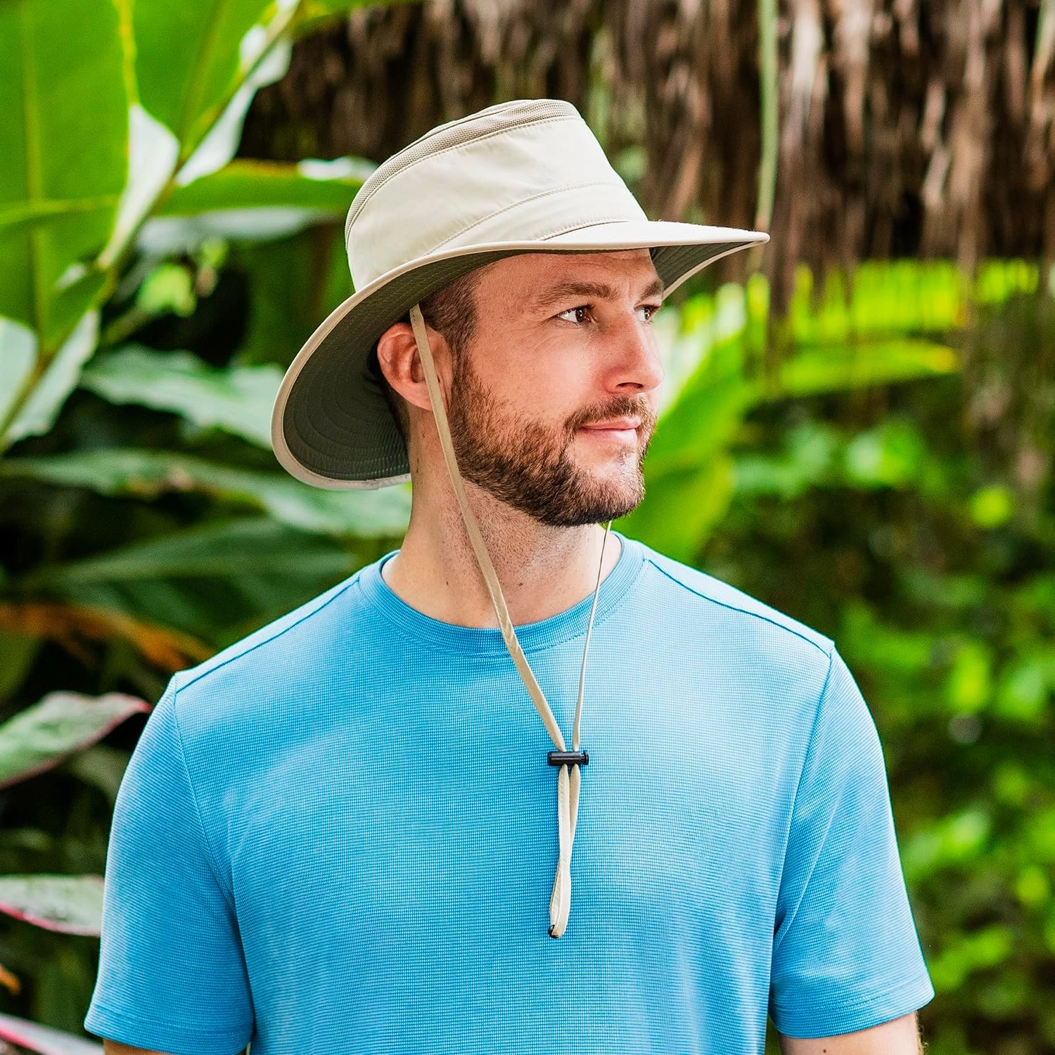 Wallaroo Hat Company Men's Summit Sun Hat – UPF 50  Sun Protection, Wide Brim, Packable, Chin Strap and Adjustable Sizing