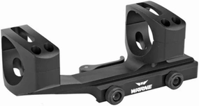 WARNE QDXSKEL34TW, 34mm MSR Mount, 6061/T6 Aluminum, Steel Threaded Inserts, Quick Detach, Black
