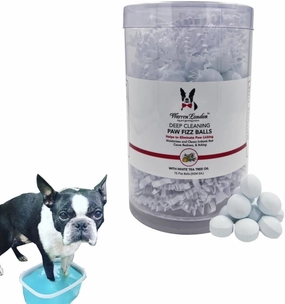 Warren London Deep Cleaning Paw Soak | Soothing Itchy Paw Relief for Dogs with Seaweed, Tea Tree Oil, & Aloe Vera | Anti Licking for Dogs Paws | 5 Minute Paw Spa Service at Home | 75 Balls