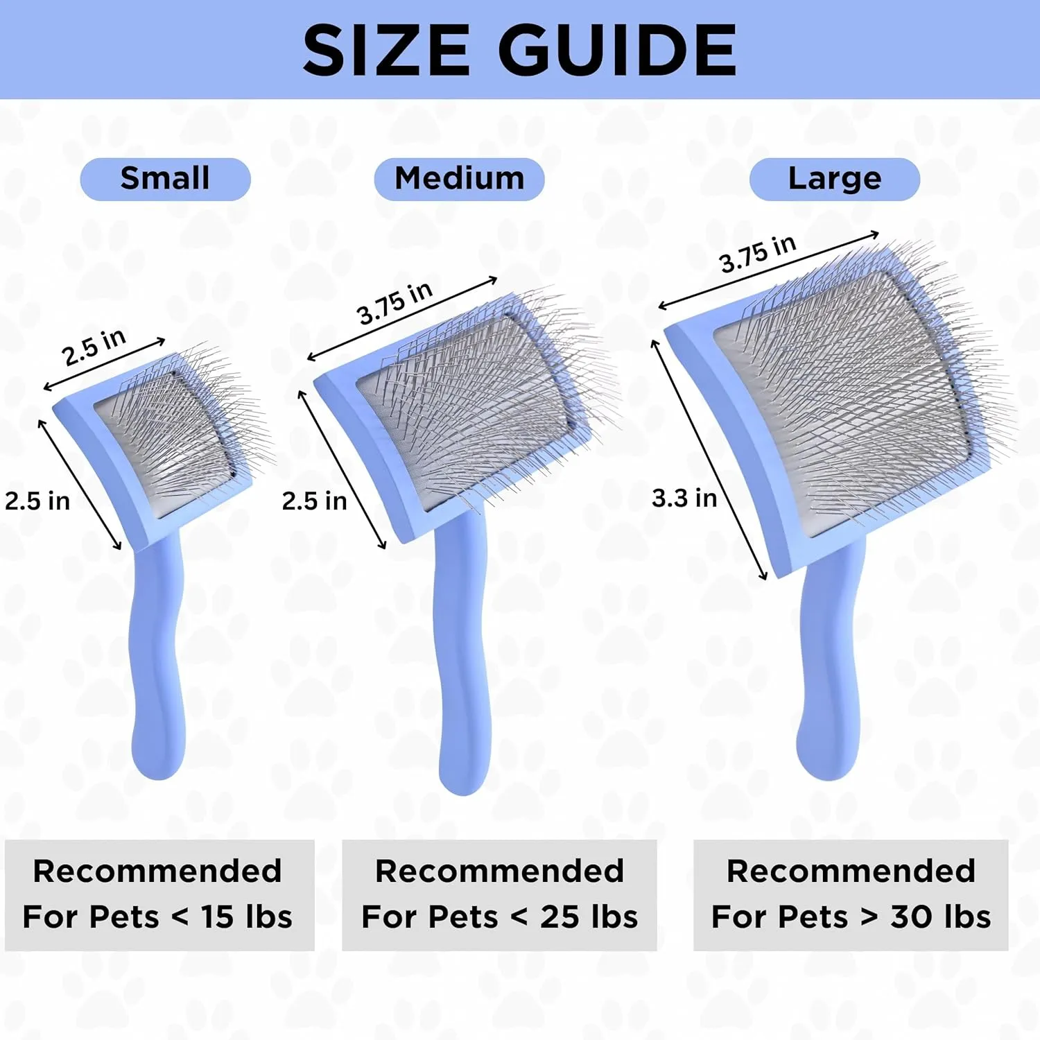 We Love Doodles Grooming Curved Slicker Brush for Long-Haired Dogs - Poodle, Golden Doodle, and Dematting (Large)